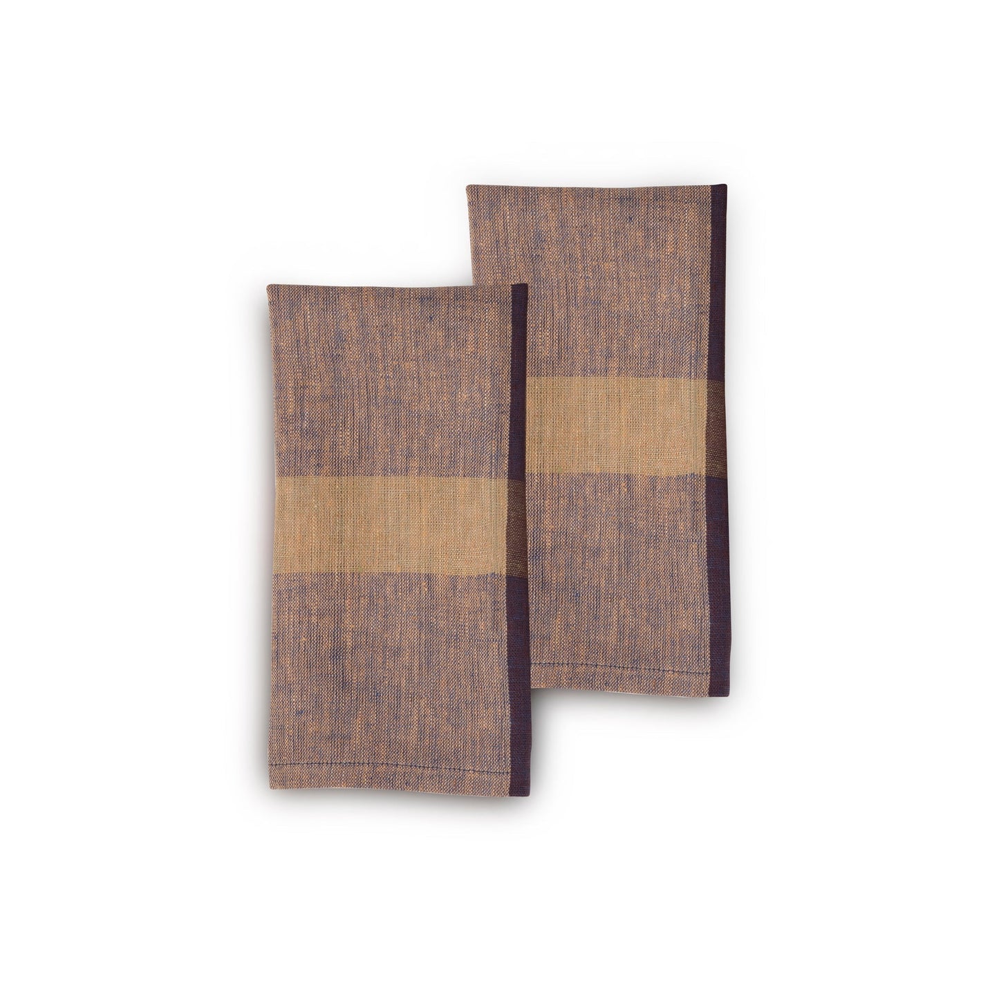 HINTERLAND Handwoven Linen Napkins – Set of 2. Flax Linen - Fair Trade - Artisan Made