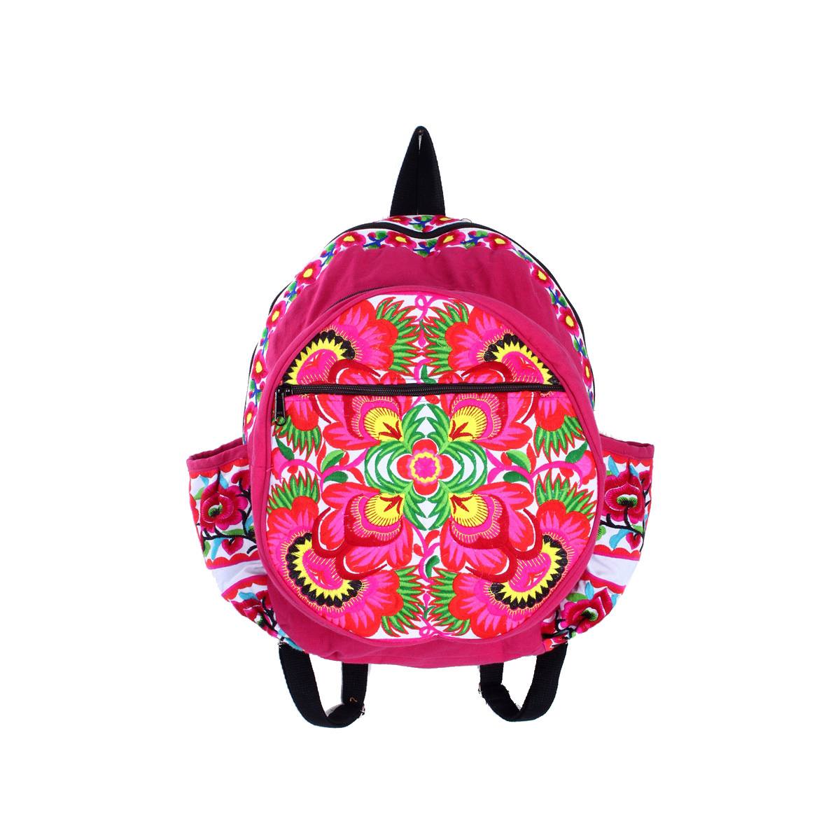 Tribal Bird Embroidered Hmong Backpack- Thailand