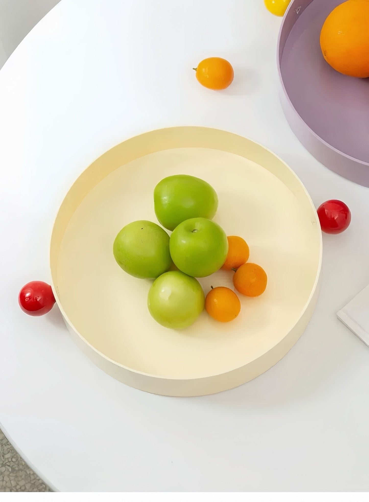 Jelly Bean Fruit Tray, Whimsical Dopamine Decorative Tray