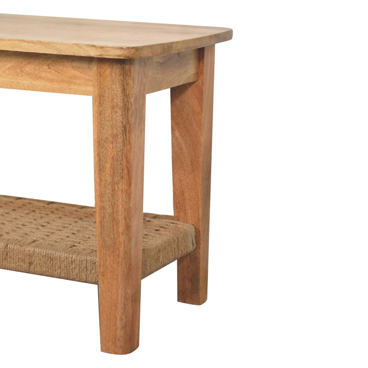 Rope Coffee Table, Open Shelf