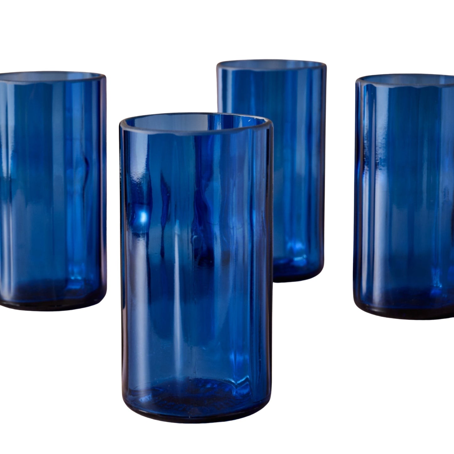 Gronn Upcycled Tumbler Set of Four- 15.2 Oz Blue