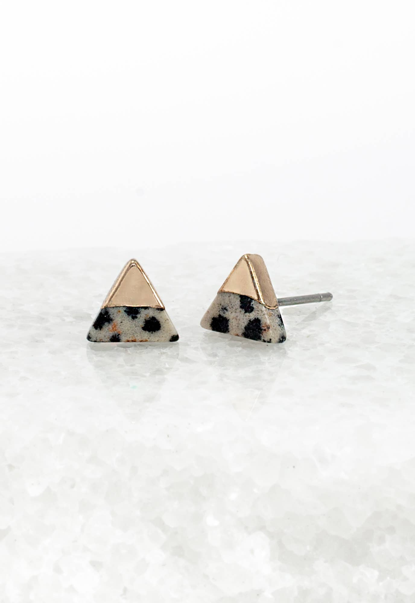 Eternal Studs in Dalmatian Jasper