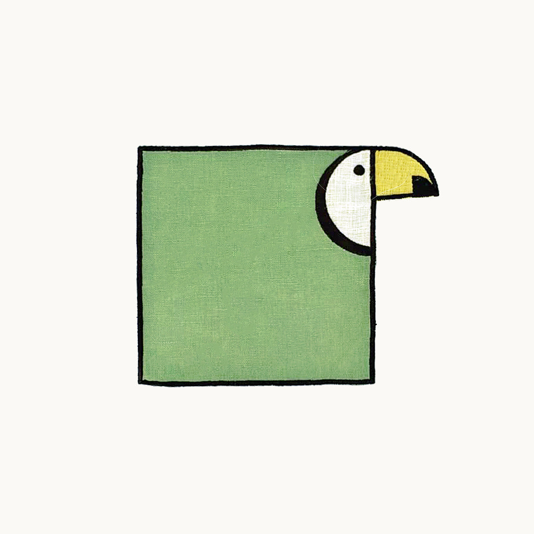 S/4 Tucan Cocktail Napkins