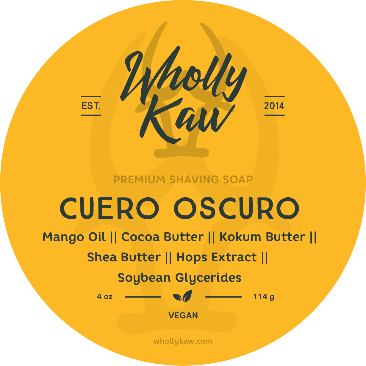 Wholly Kaw Cuero Oscuro Shaving Collection