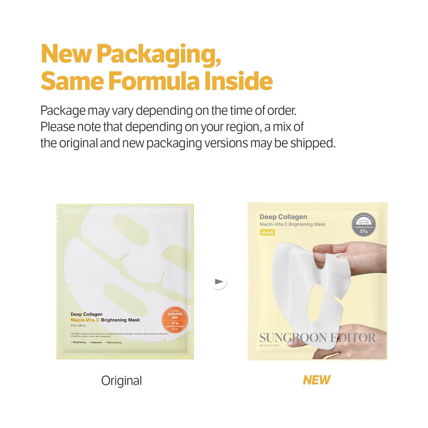 Sungboon Editor Deep Collagen Niacin-Vita C Brightening Mask