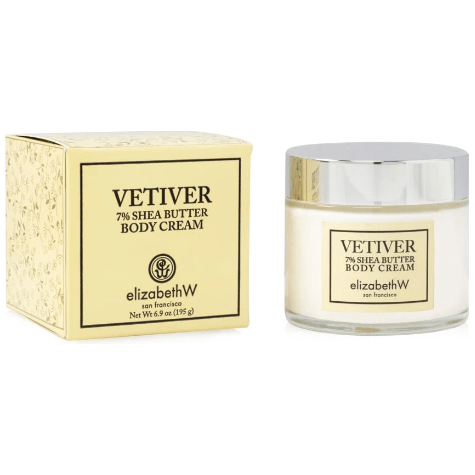 Elizabeth W Vetiver Body Cream 7% Shea Butter 6.75oz