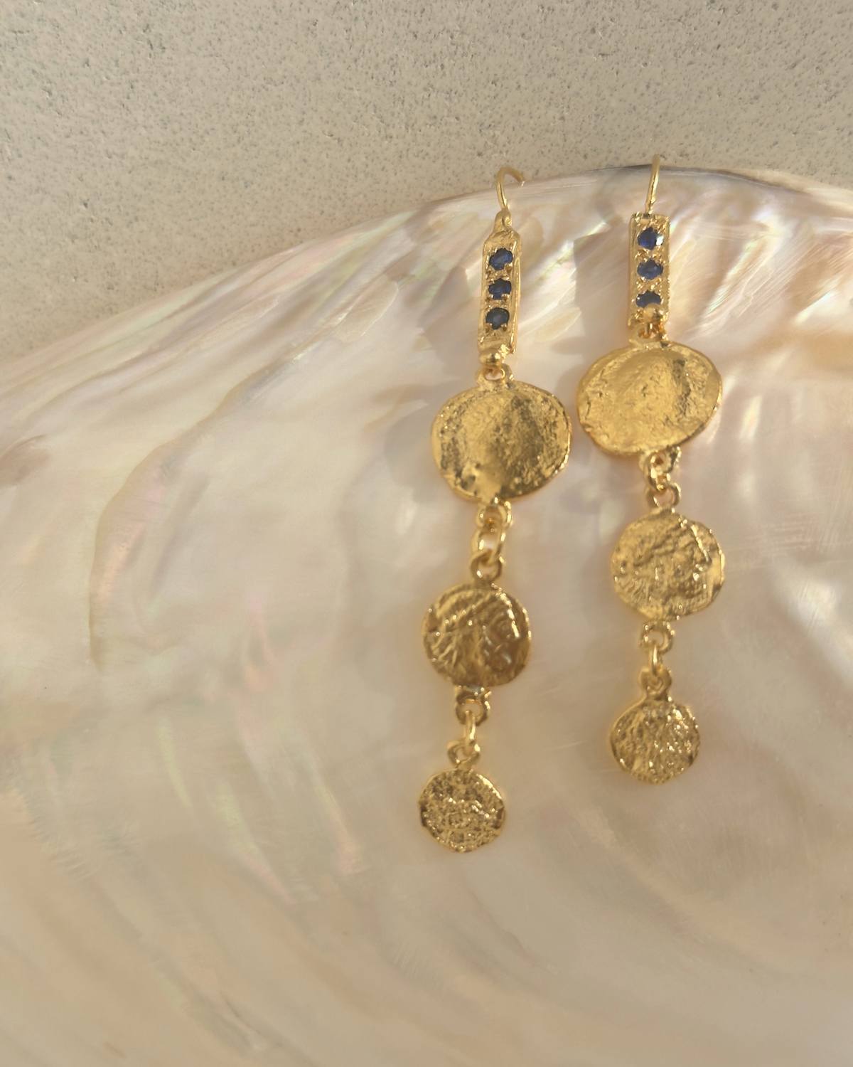 Little Lonely Sapphire Earrings