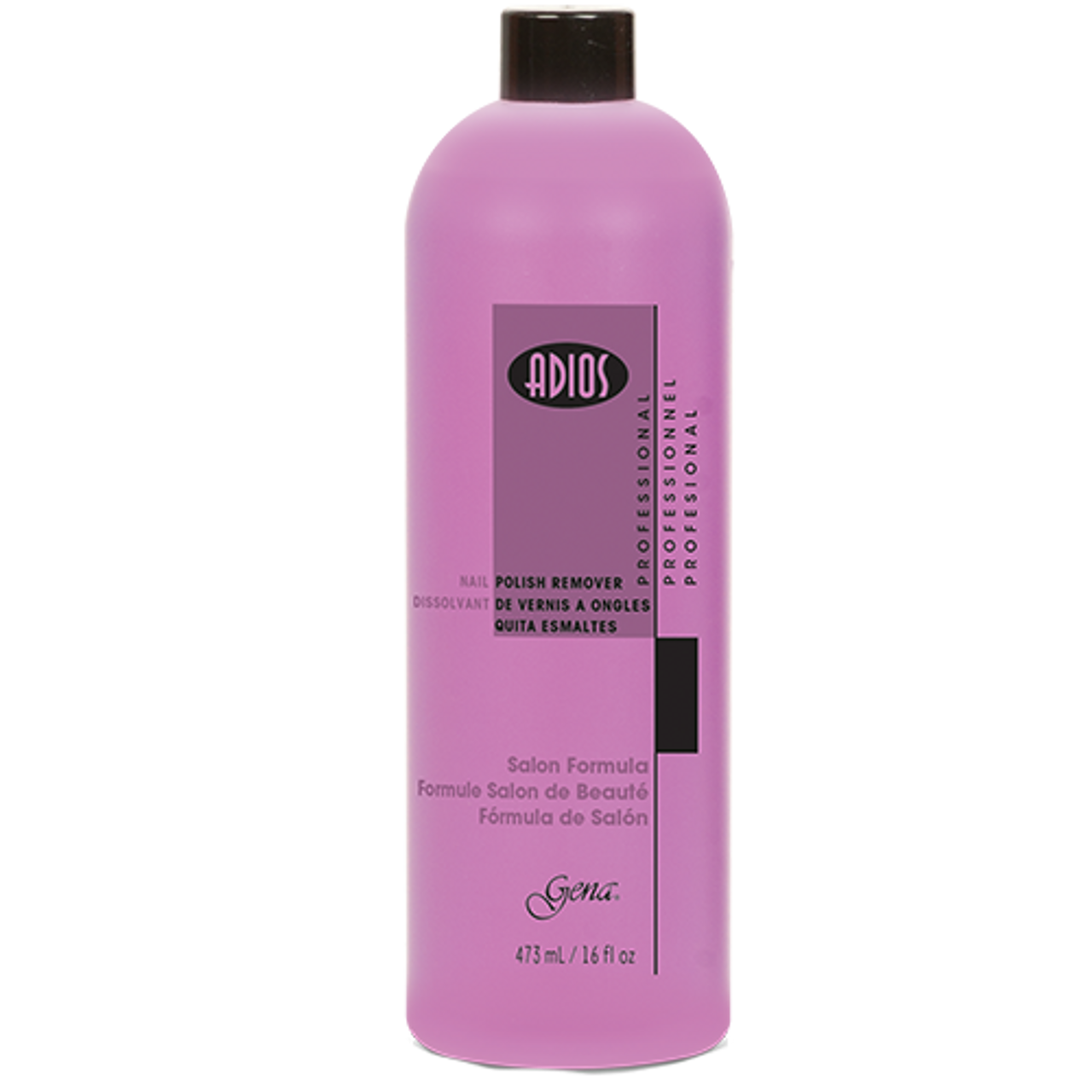 Gena Adios Pink Polish Remover, 16 Oz