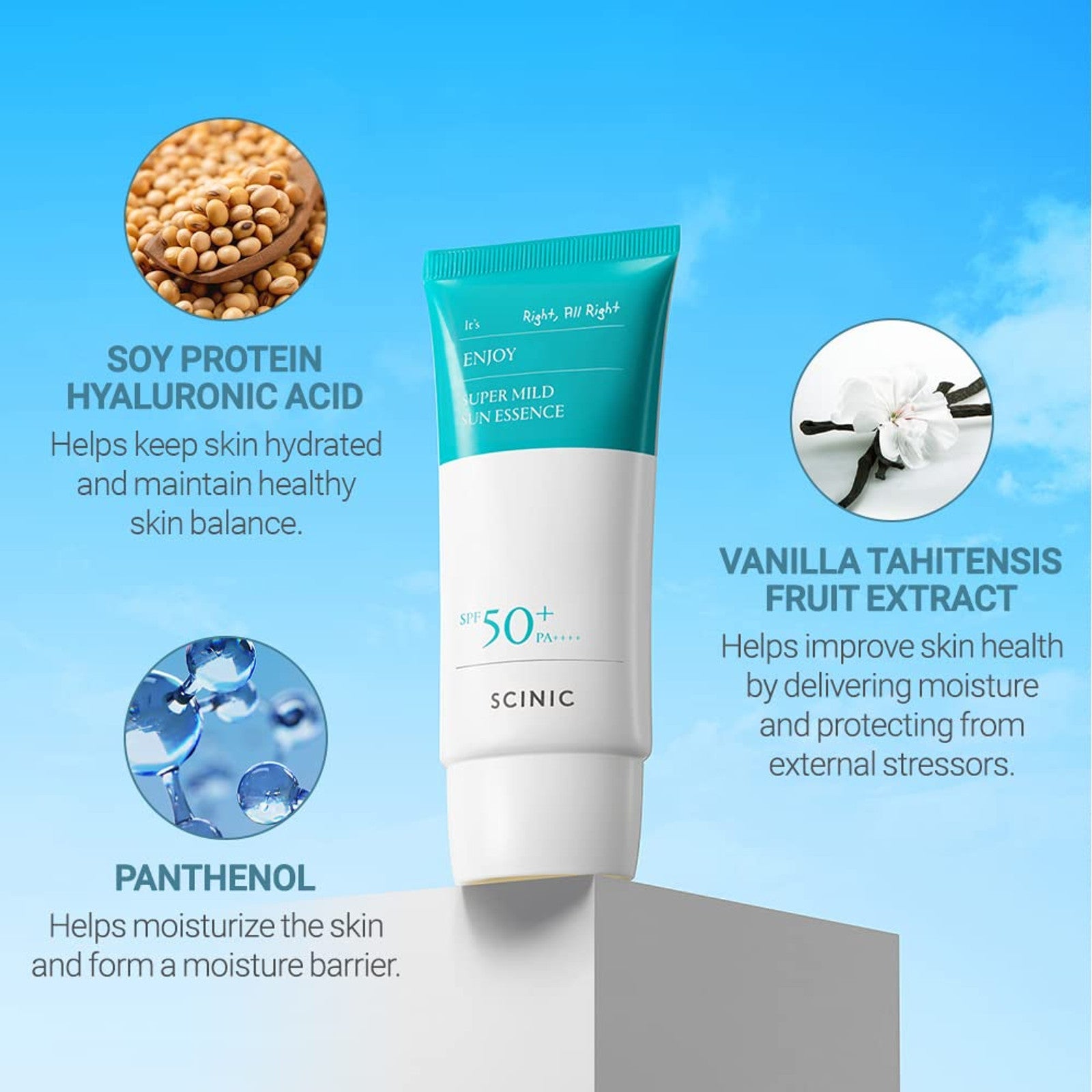 SCINIC Enjoy Super Mild Sun Essence SPF 50+ PA++++ - Osadia Concept Store