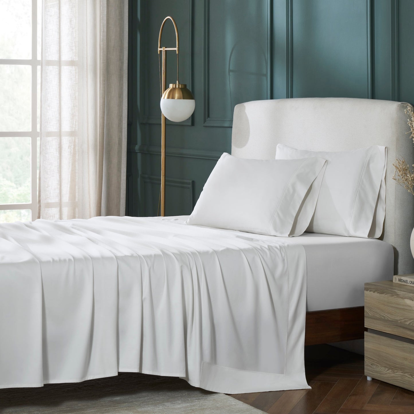 S/2 Corvelle Supima Cotton Sateen Pillowcases