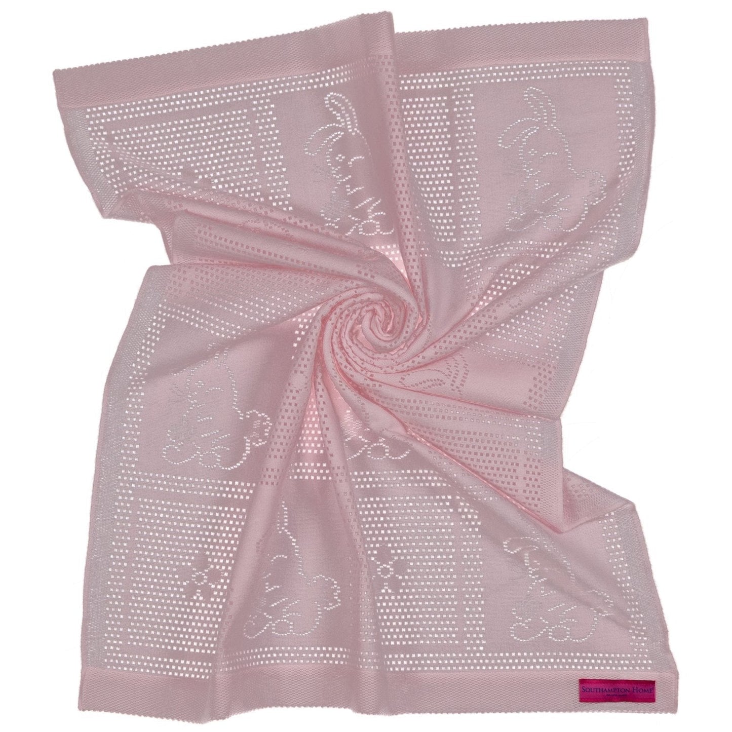 Southampton Home Lace Weave Bunny Baby Blanket ~ Pink ~ - Osadia Concept Store
