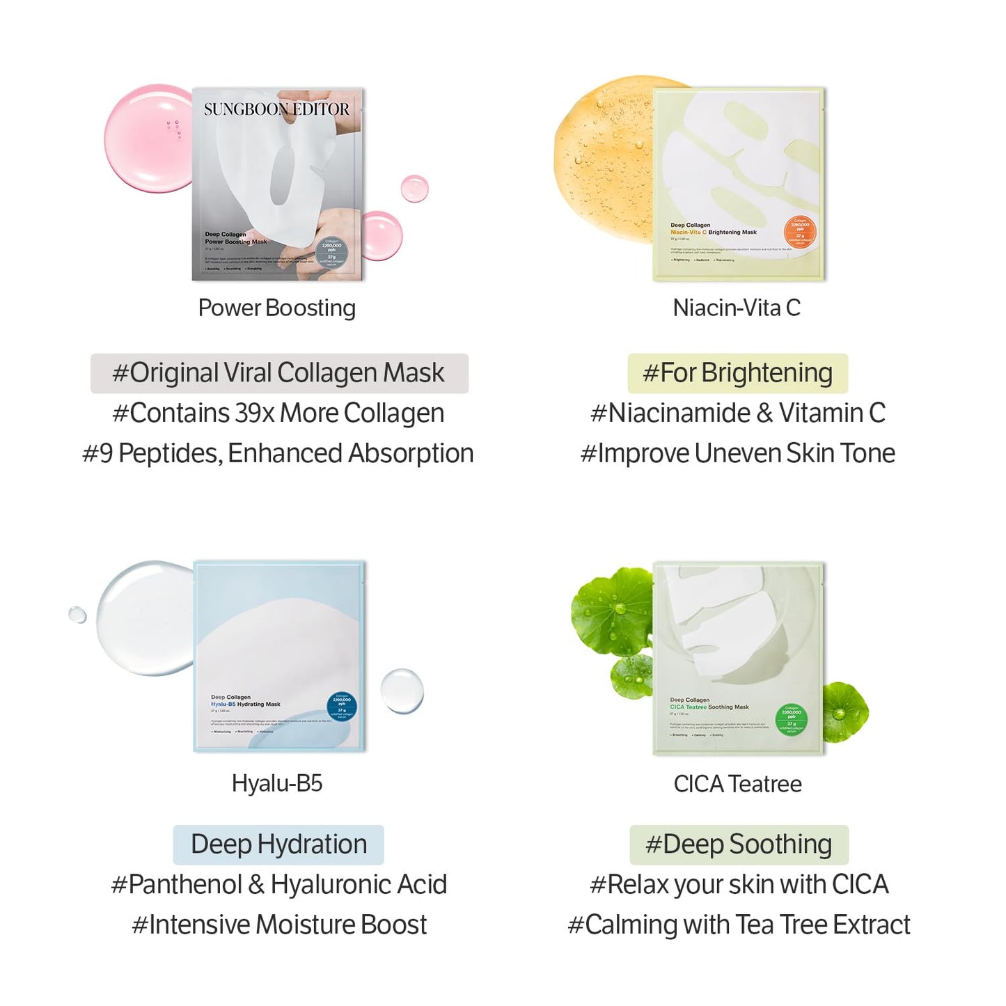 Sungboon Editor Deep Collagen Niacin-Vita C Brightening Mask