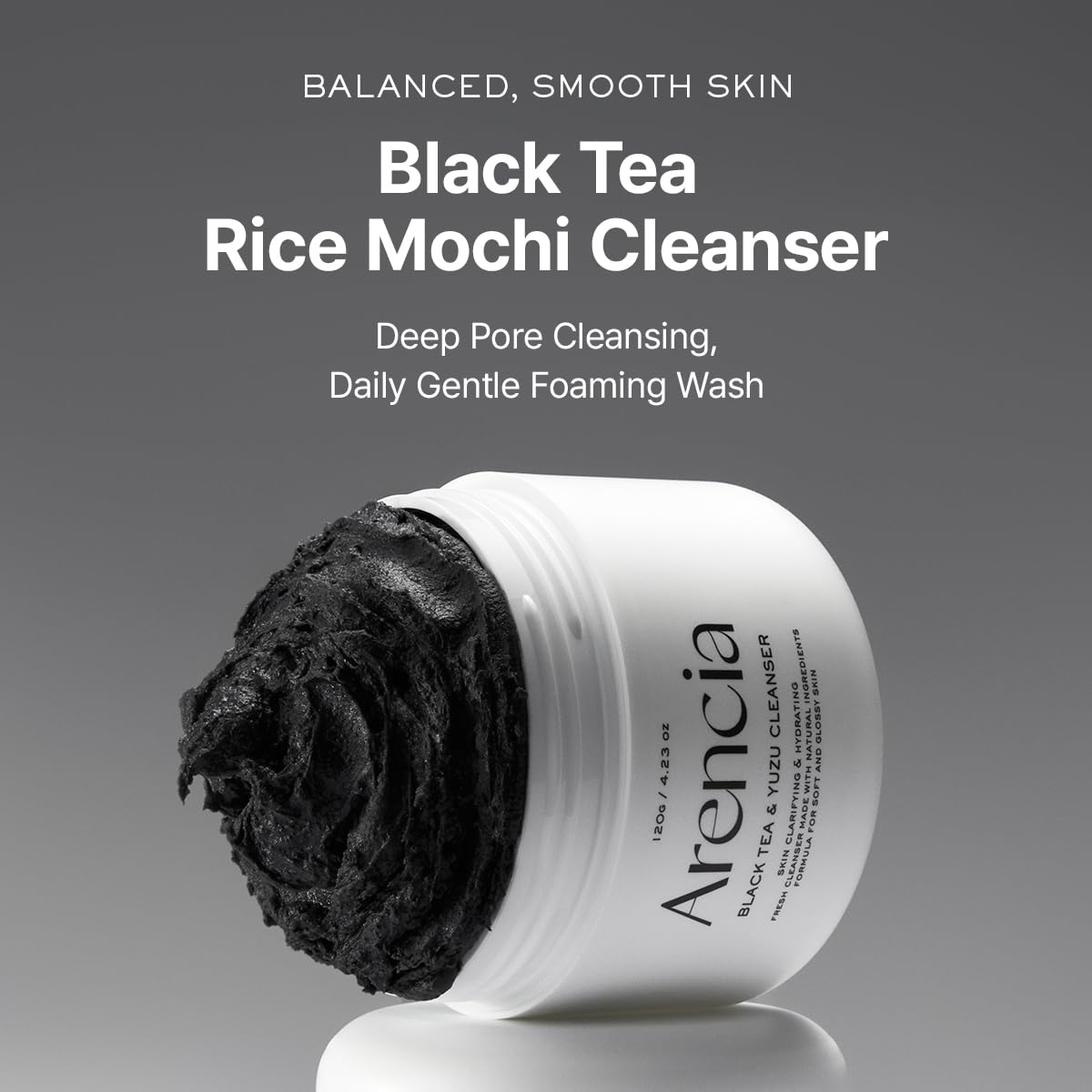 Arencia Black Tea & Yuzu Rice Mochi Cleanser
