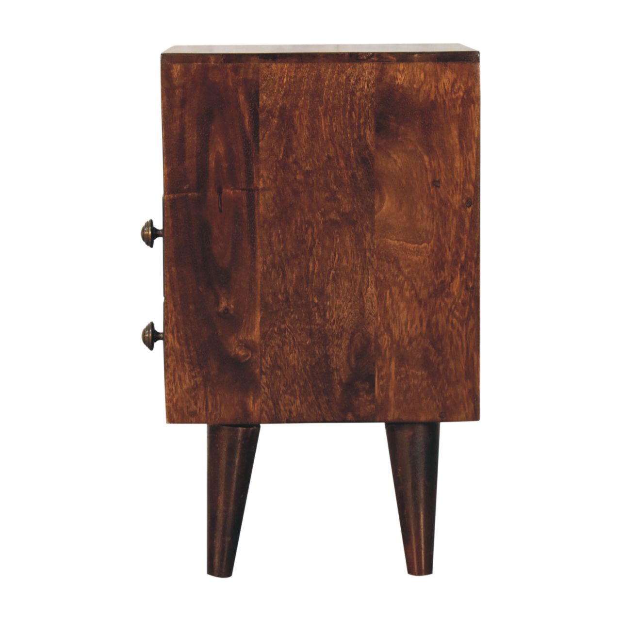 Solid Wood Mini Classic California Walnut Bedside Table