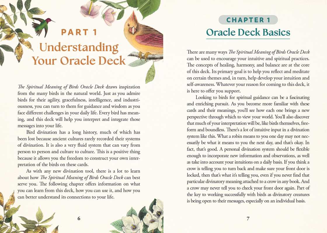 The Spiritual Meaning of Birds Oracle Deck