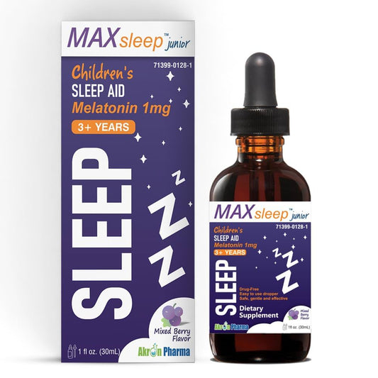 Akron pharma MAX Sleep Junior For Kids - Melatonin Sleep Drops For Sweet Dreams
