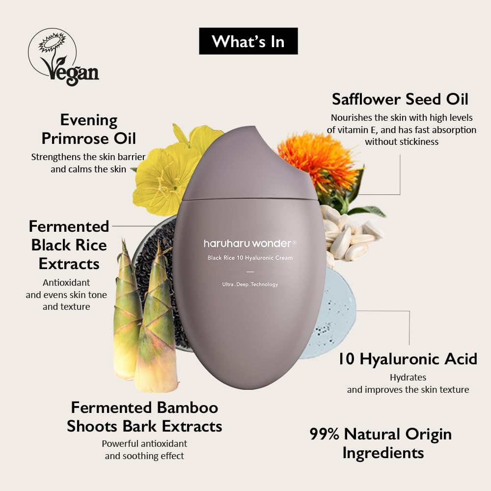 Haruharu Wonder Black Rice 10 Hyaluronic Cream - Osadia Concept Store