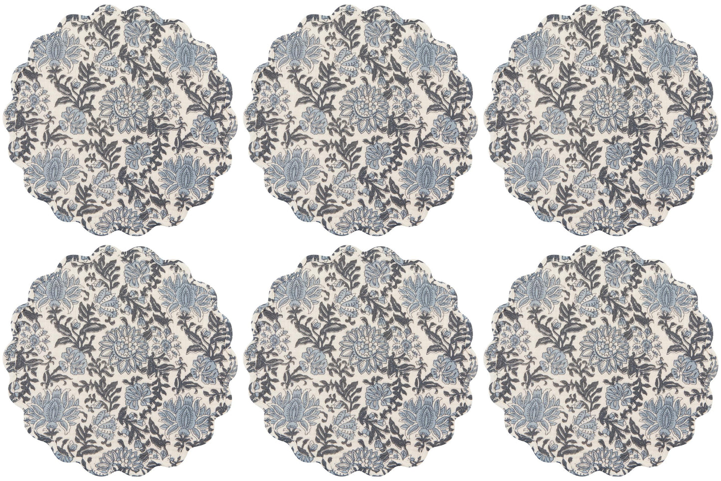 Set of 6 Placemat Double Weave Briar