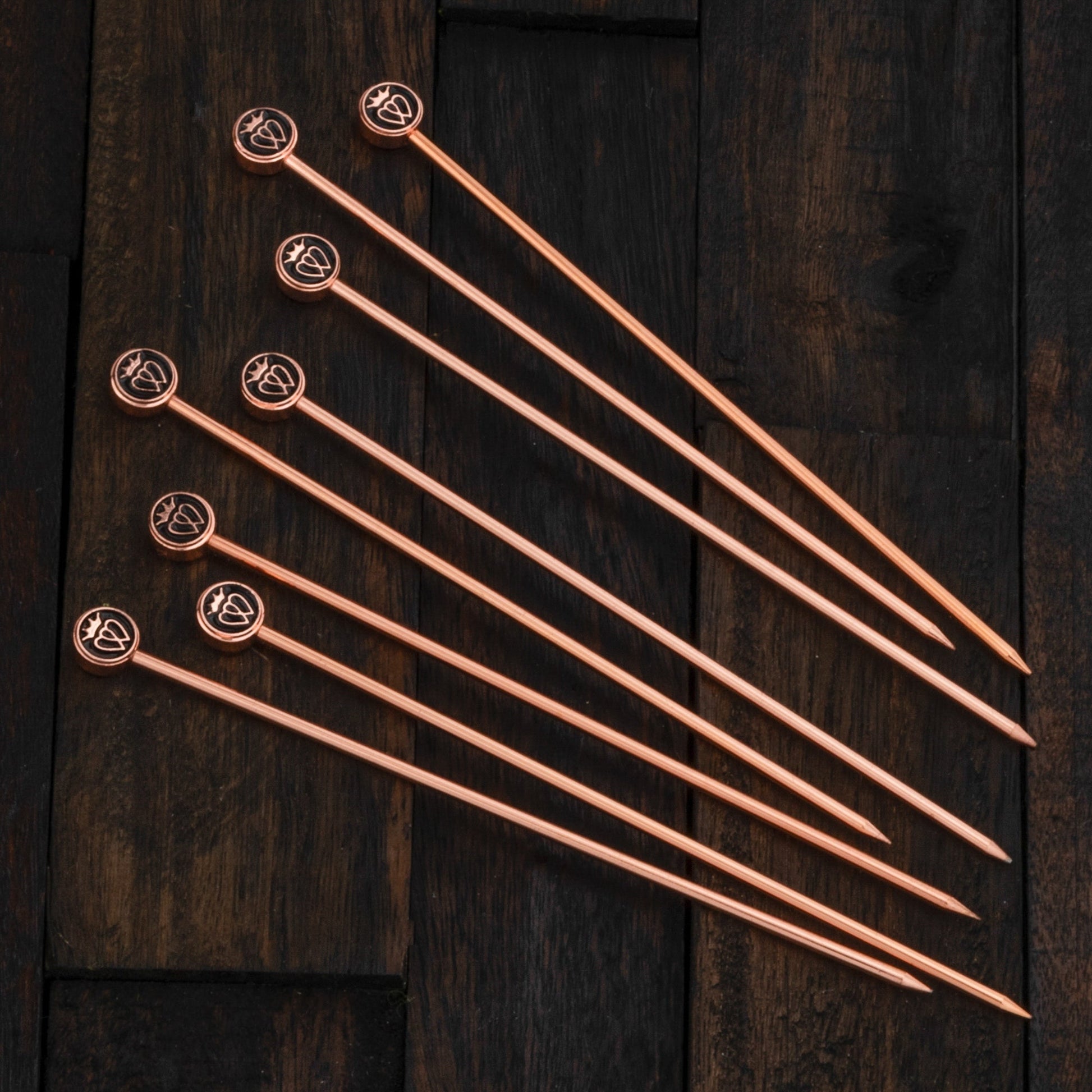 Prince of Scots Luckenbooth 8-Pack  XL-Cocktail Picks (Copper in Gift Box) - Osadia Concept Store