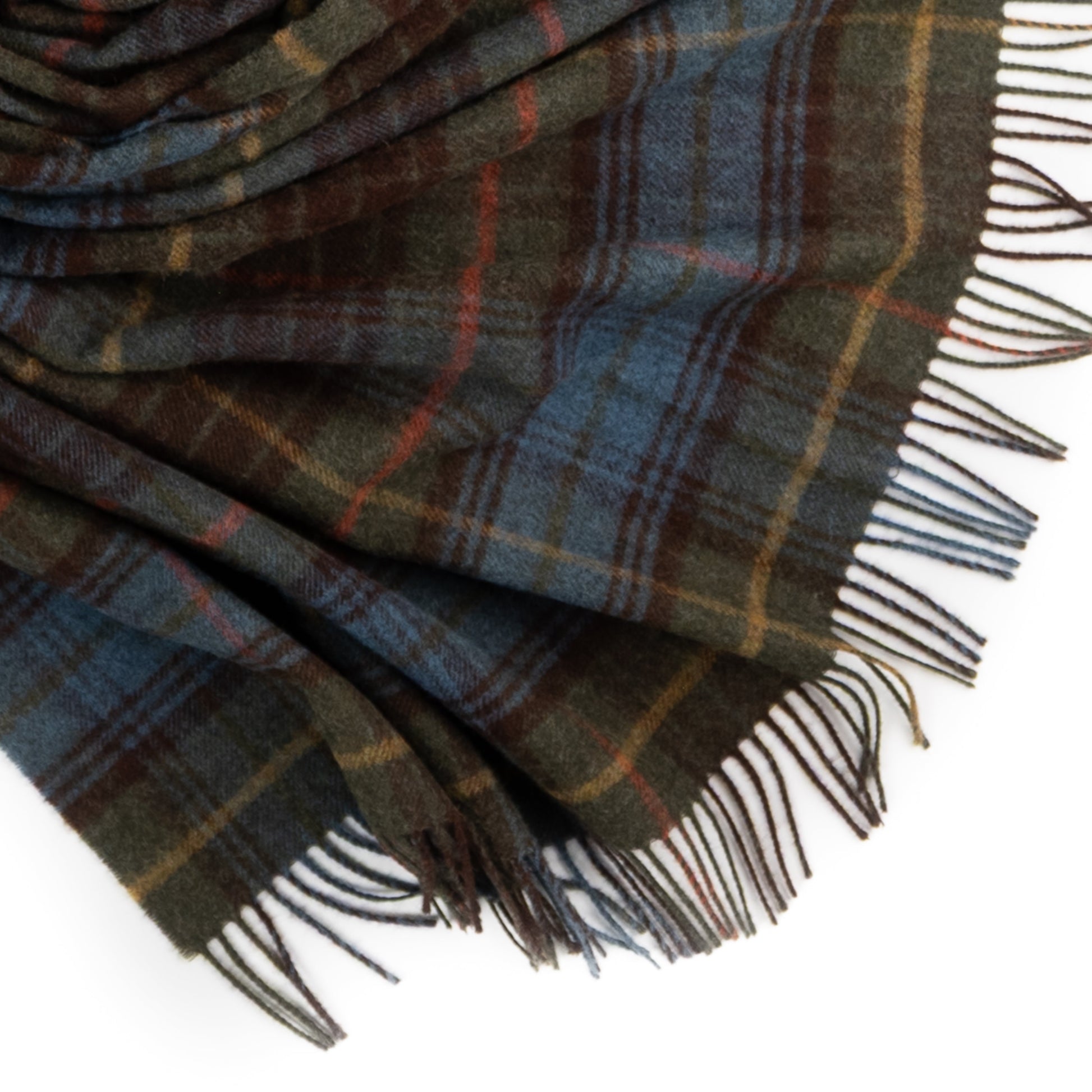 Highland Tweeds Shetland Lambswool Throw (Antique Hunting Stewart) - Osadia Concept Store