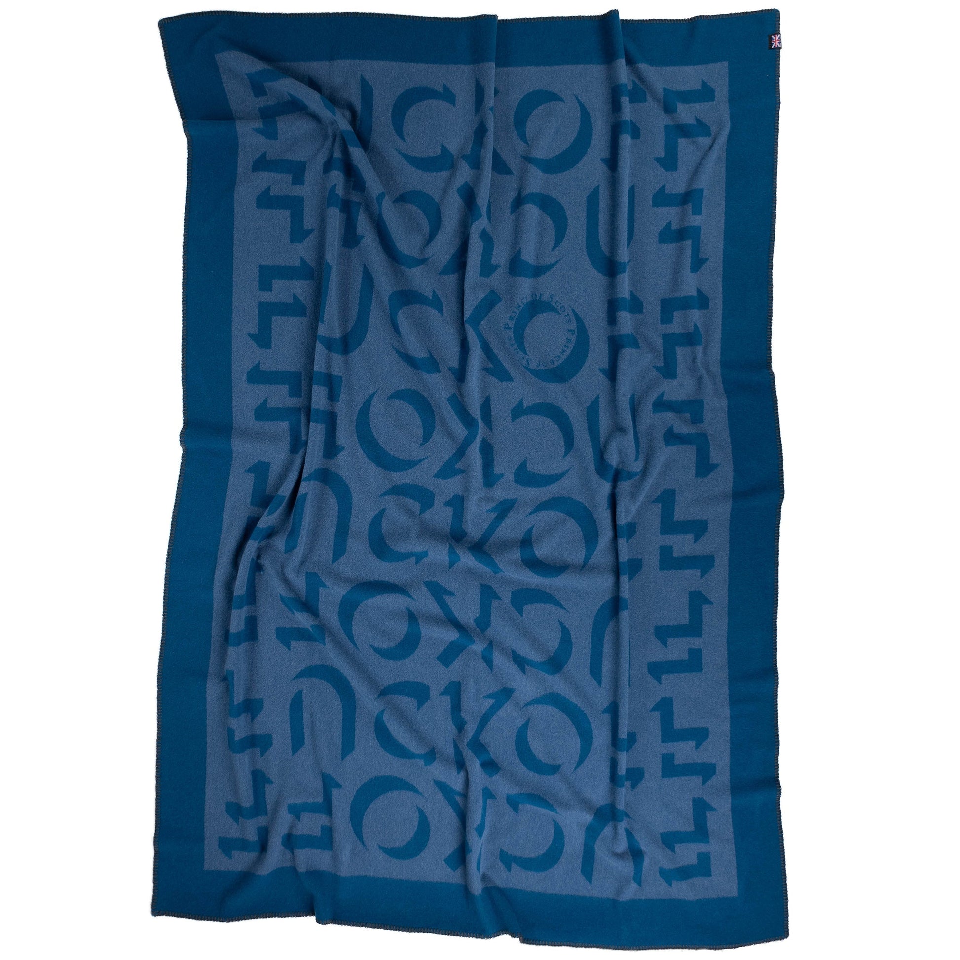 Prince of Scots Merino Wool Fleece Throw ~ Blue Expletive ~ - Osadia Concept Store