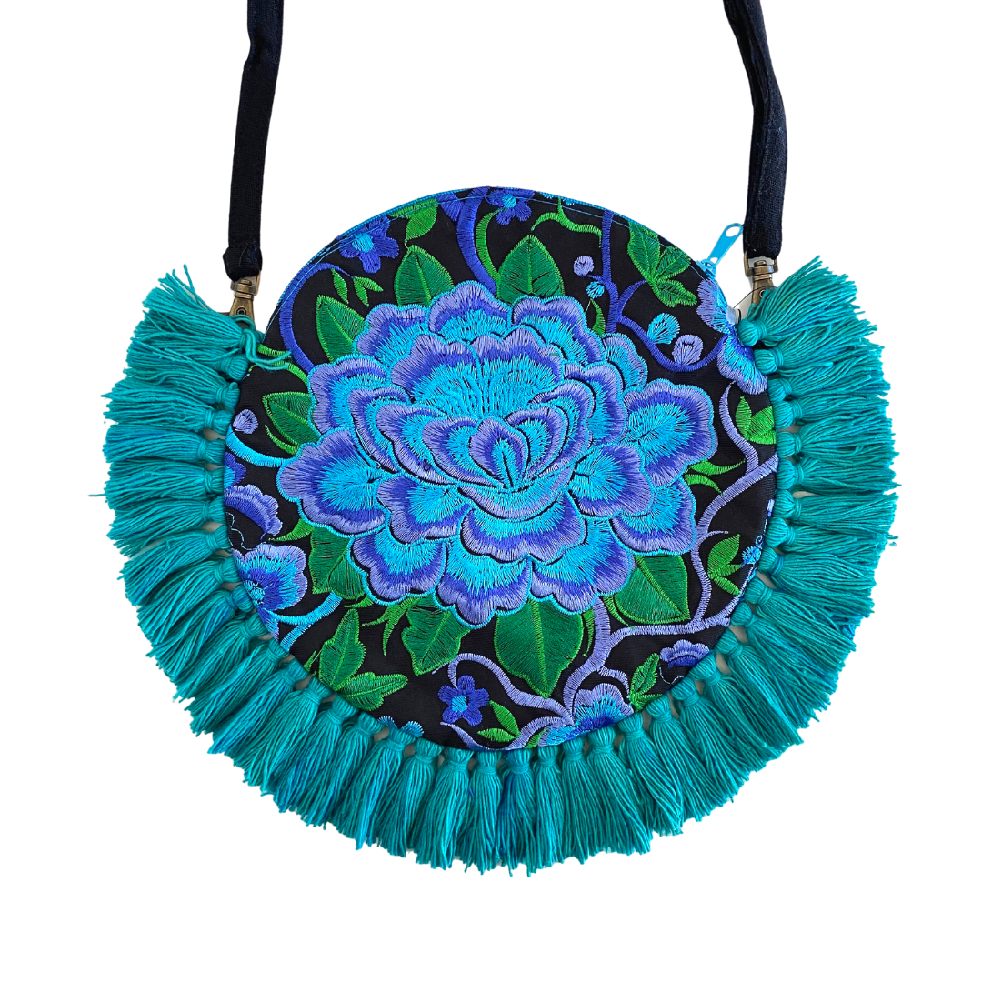 Tassel Crossbody Flor Canteen Bag | Clutch - Thailand