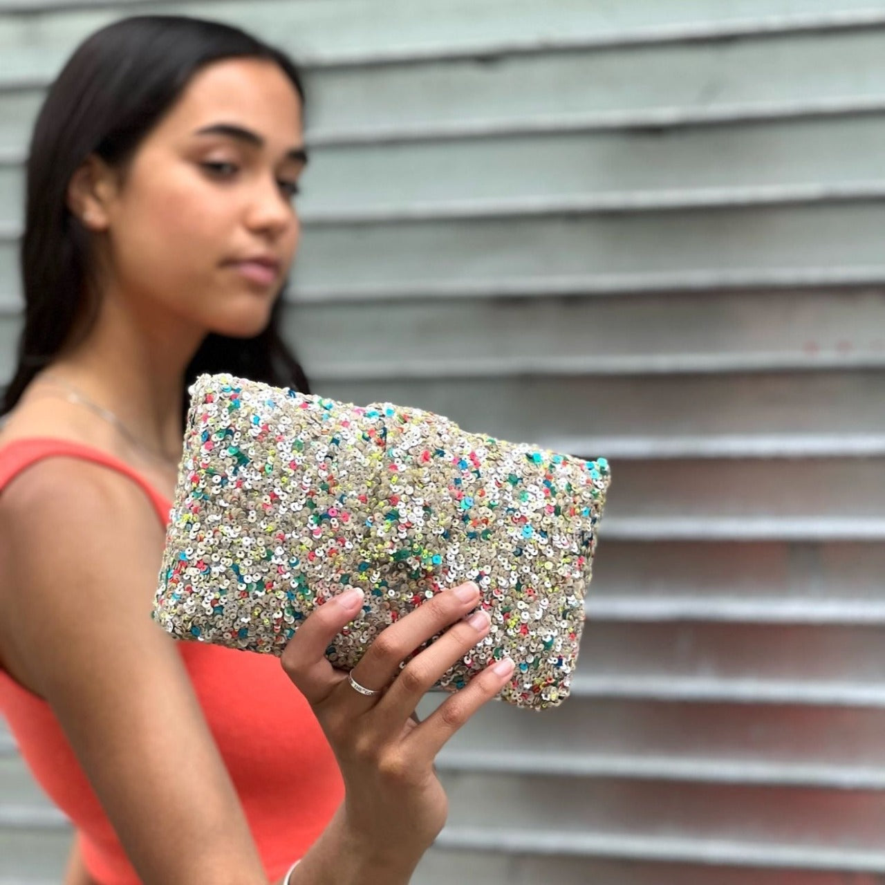 Sprinkled Donut Clutch