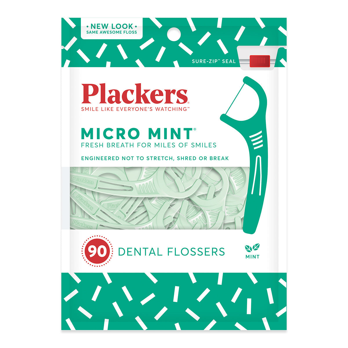 Plackers Micro Line Floss Picks, Fresh Mint