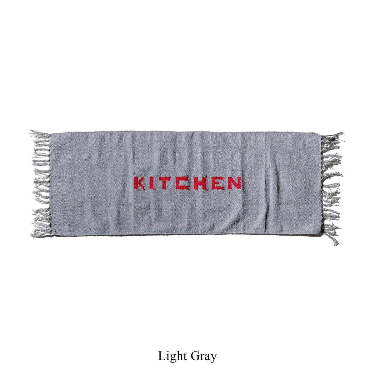 HANDLOOMED RECYCLE YARN KITCHEN MAT