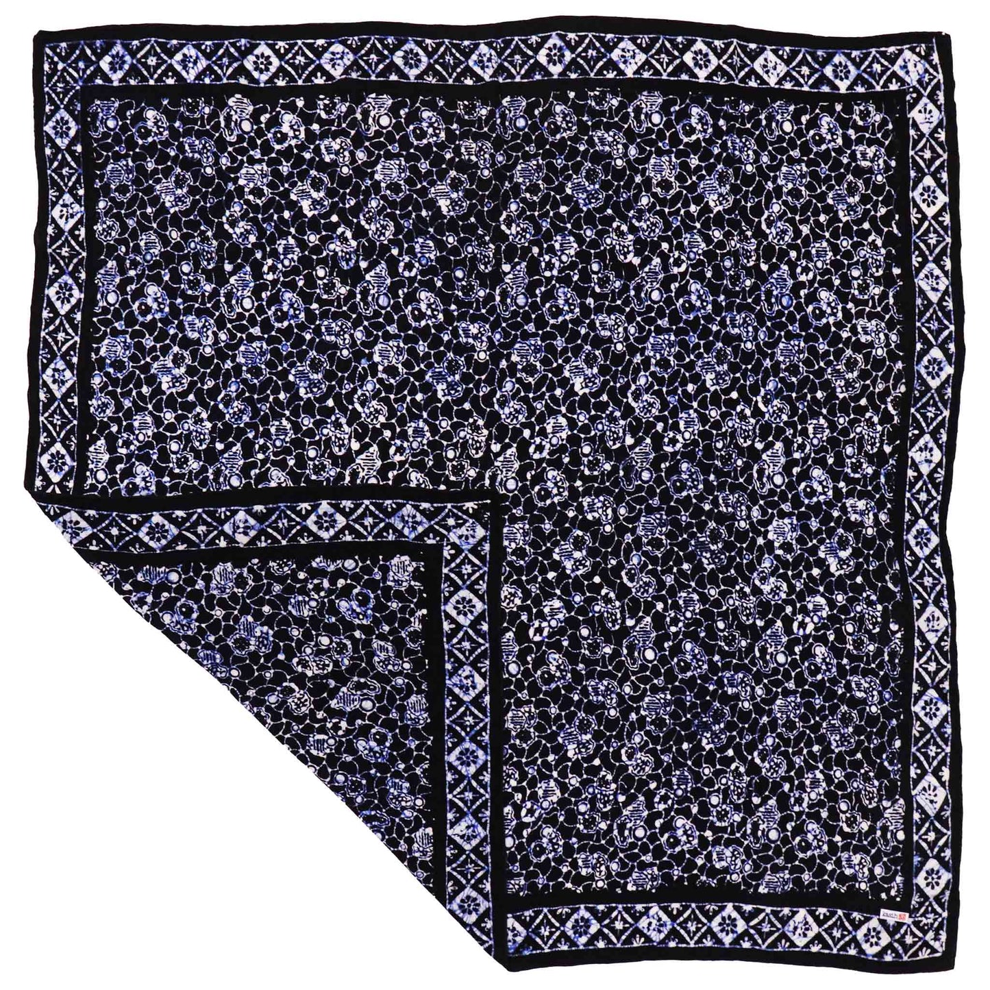Large 39" Hand Dyed Batik Bandana - Boulder