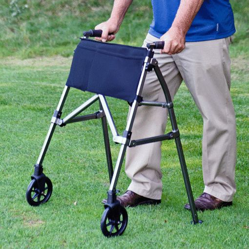 Stander EZ Fold-N-Go Rollator - Cobalt Blue