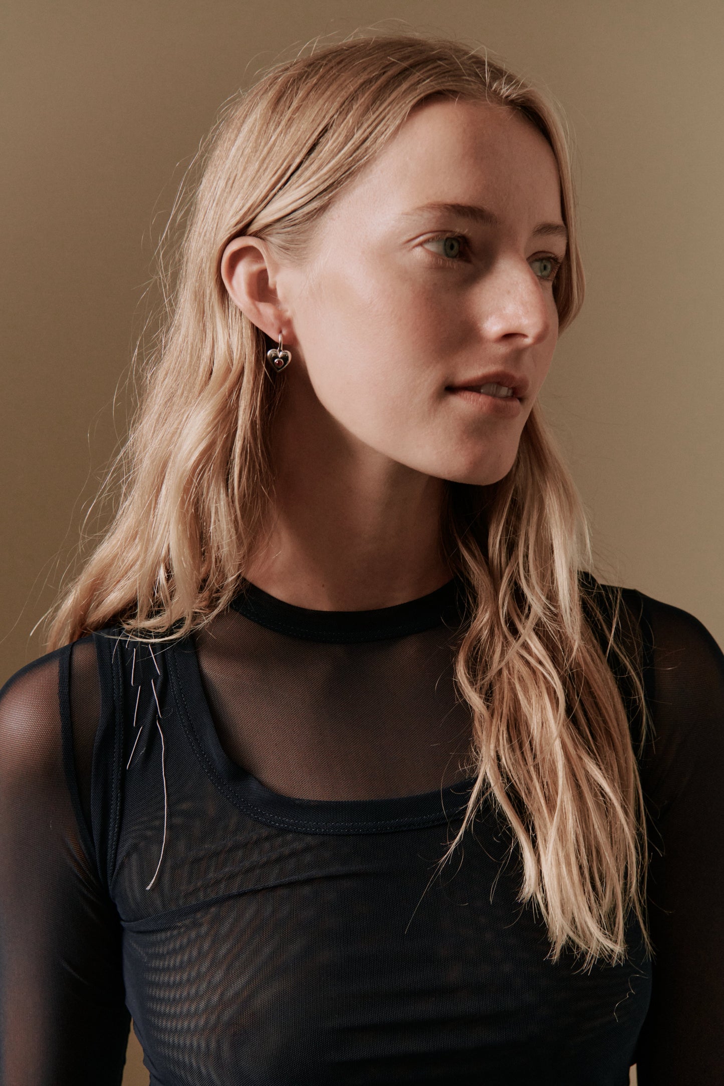 Billie Heart Gem Earrings