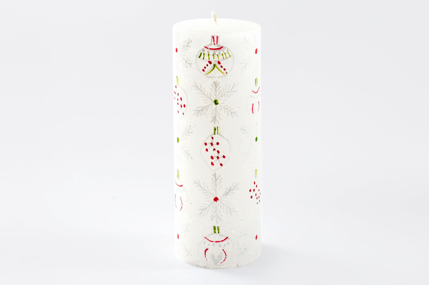 Whimsy Christmas Painted Candles