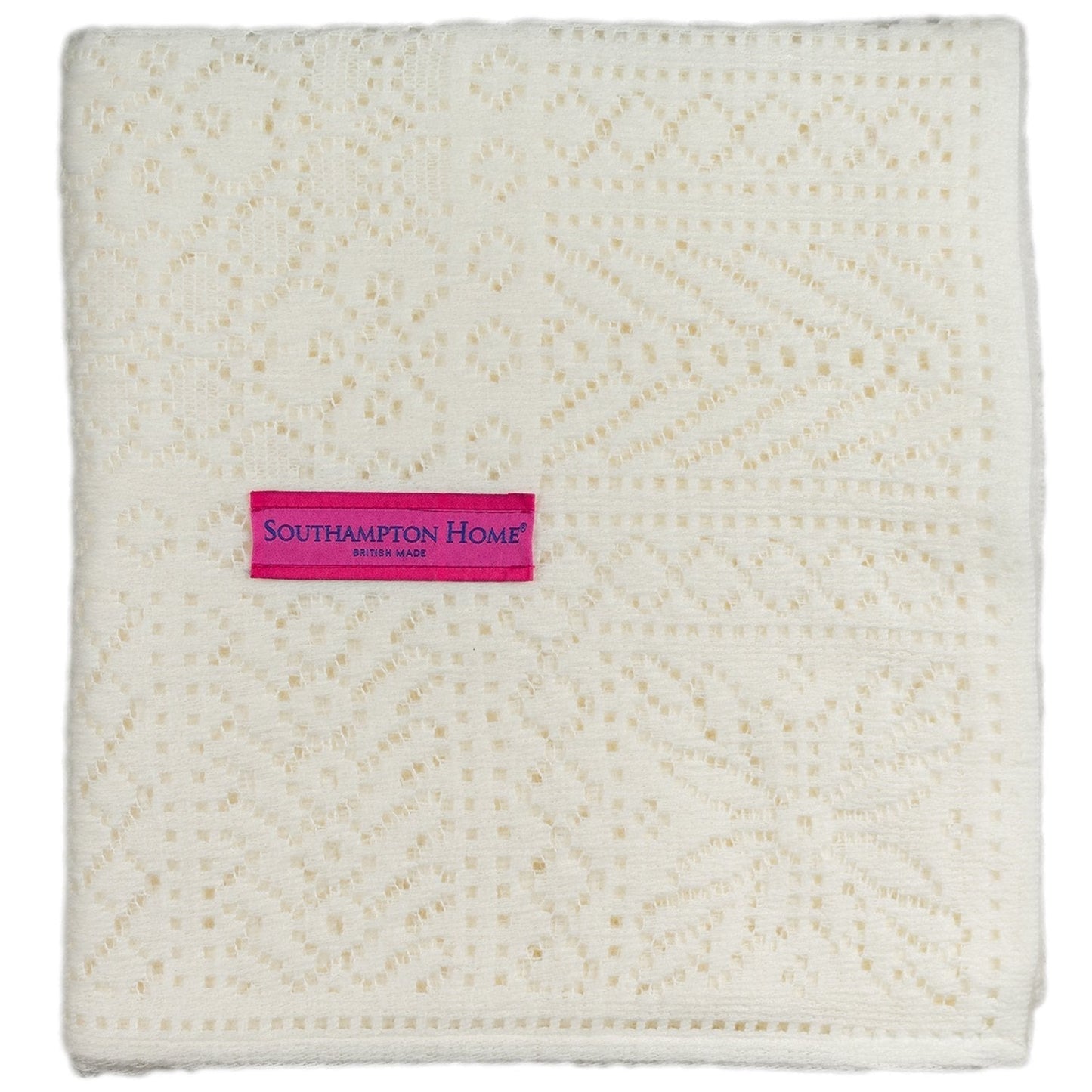 Southampton Home Lace Weave Baby Shawl ~ Ivory ~ - Osadia Concept Store