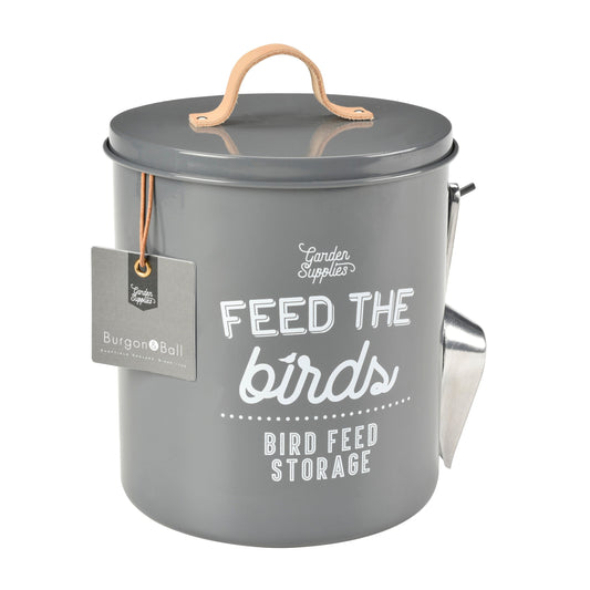 Burgon & Ball® Feed the Birds Tin, Charcoal