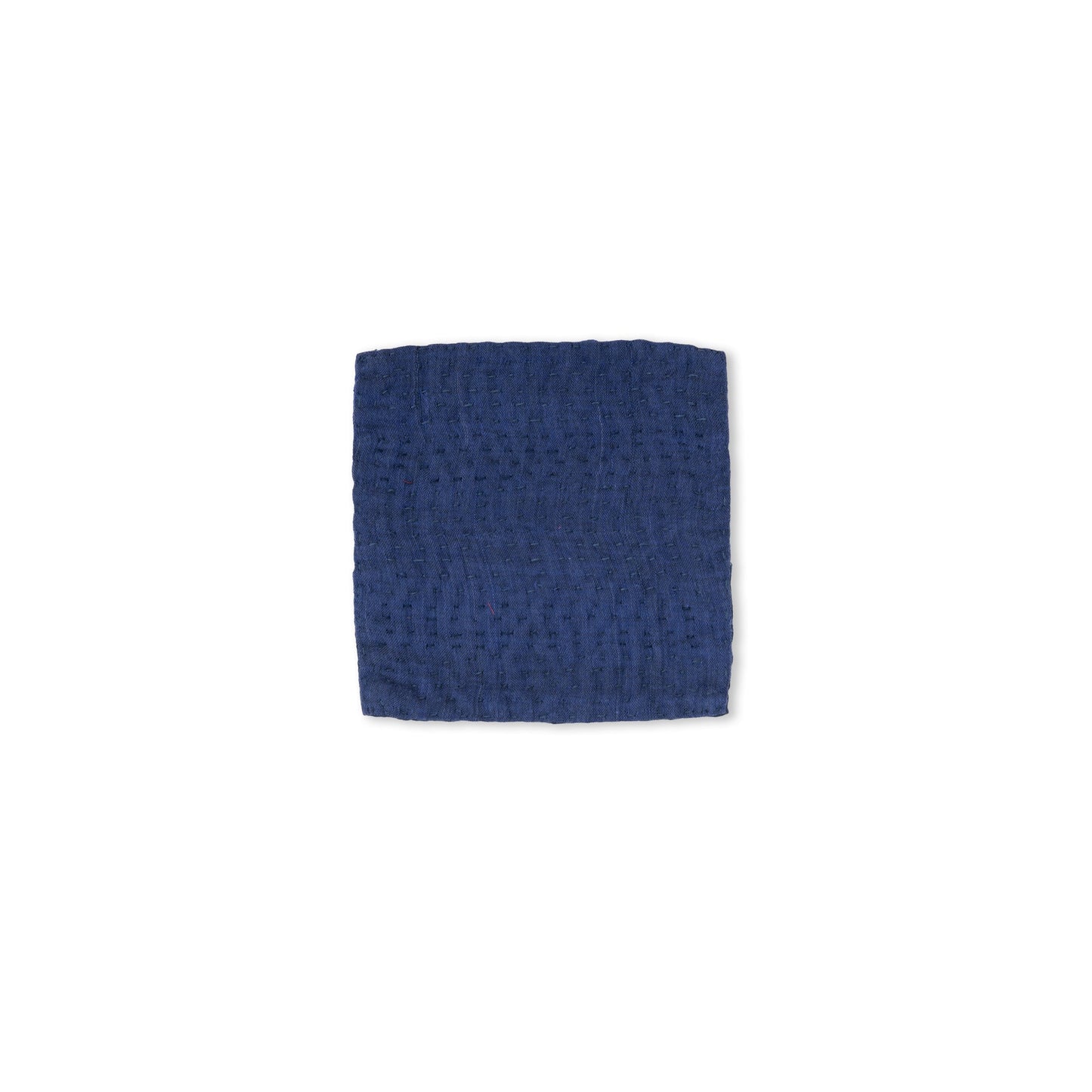 Landscape Handmade Kantha Coaster - Navy (Set of 2)