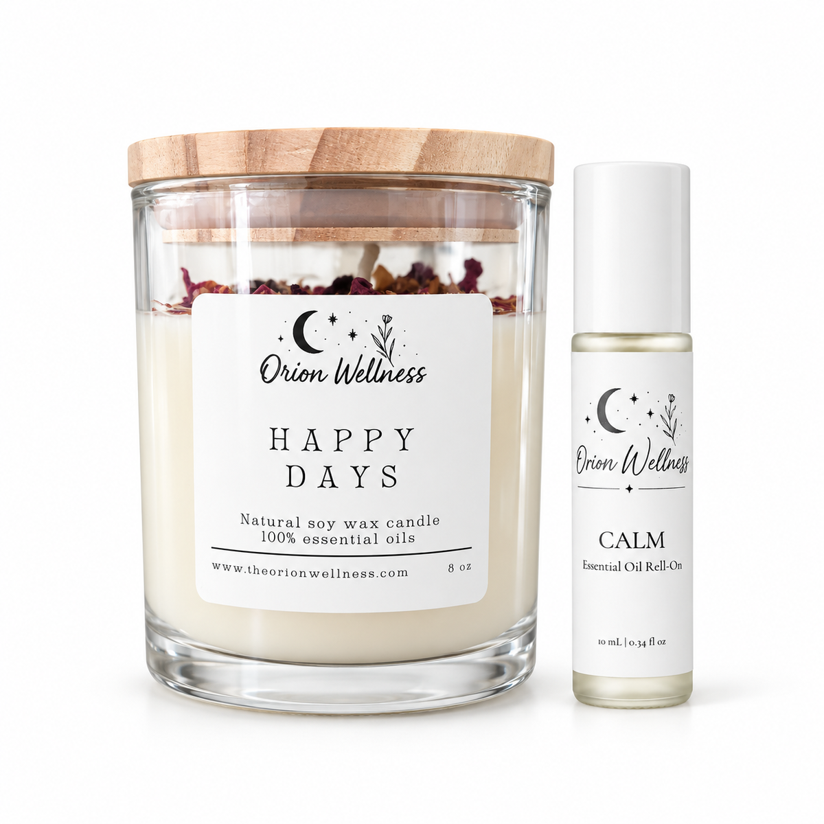 Happy Days Candle + Calm Duo