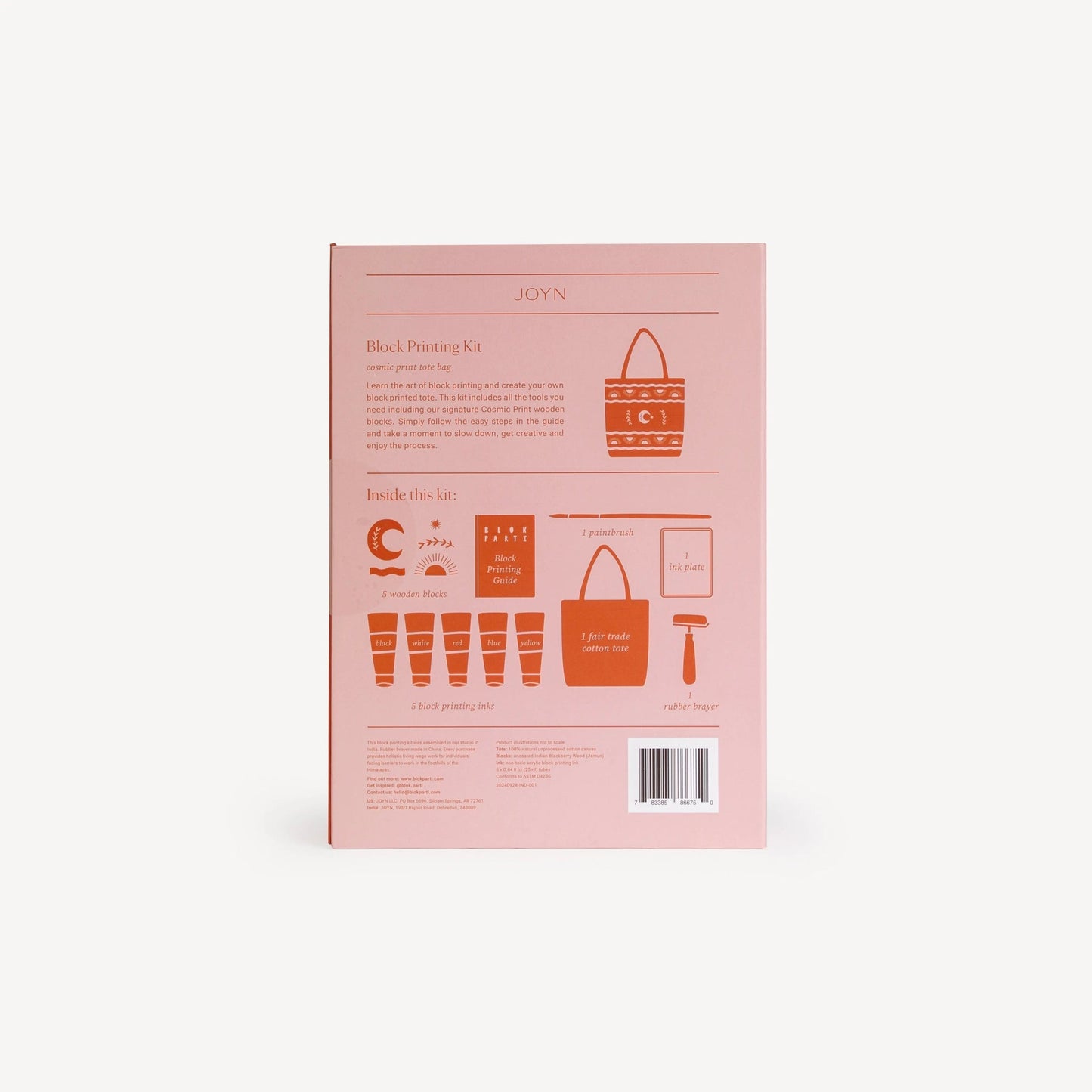 Block Printing Kit - Cosmic Print Tote Bag