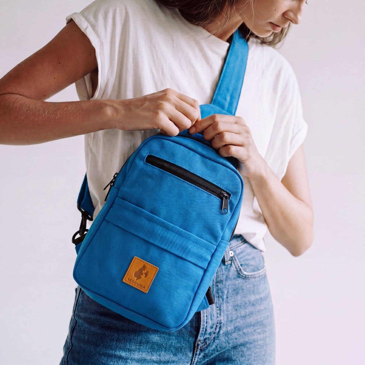 Canvas Crossbody Sling Bag for Men | Umoja Large Sling Bag for Women