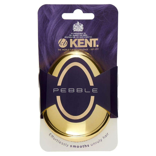 Kent Pebble Gold Shampoo & Scalp Massage Detangler Hair Brush