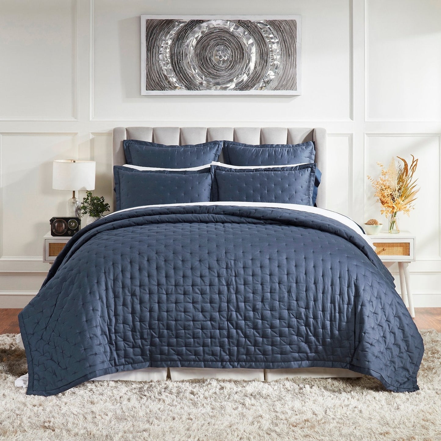 Oscar Tufted Cotton Sateen Quilt