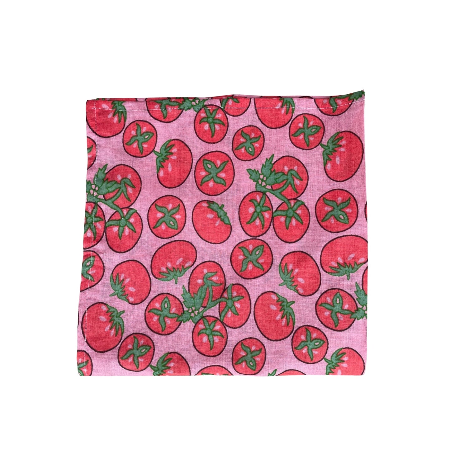 Bandana Scarf - Tomato Pink Square