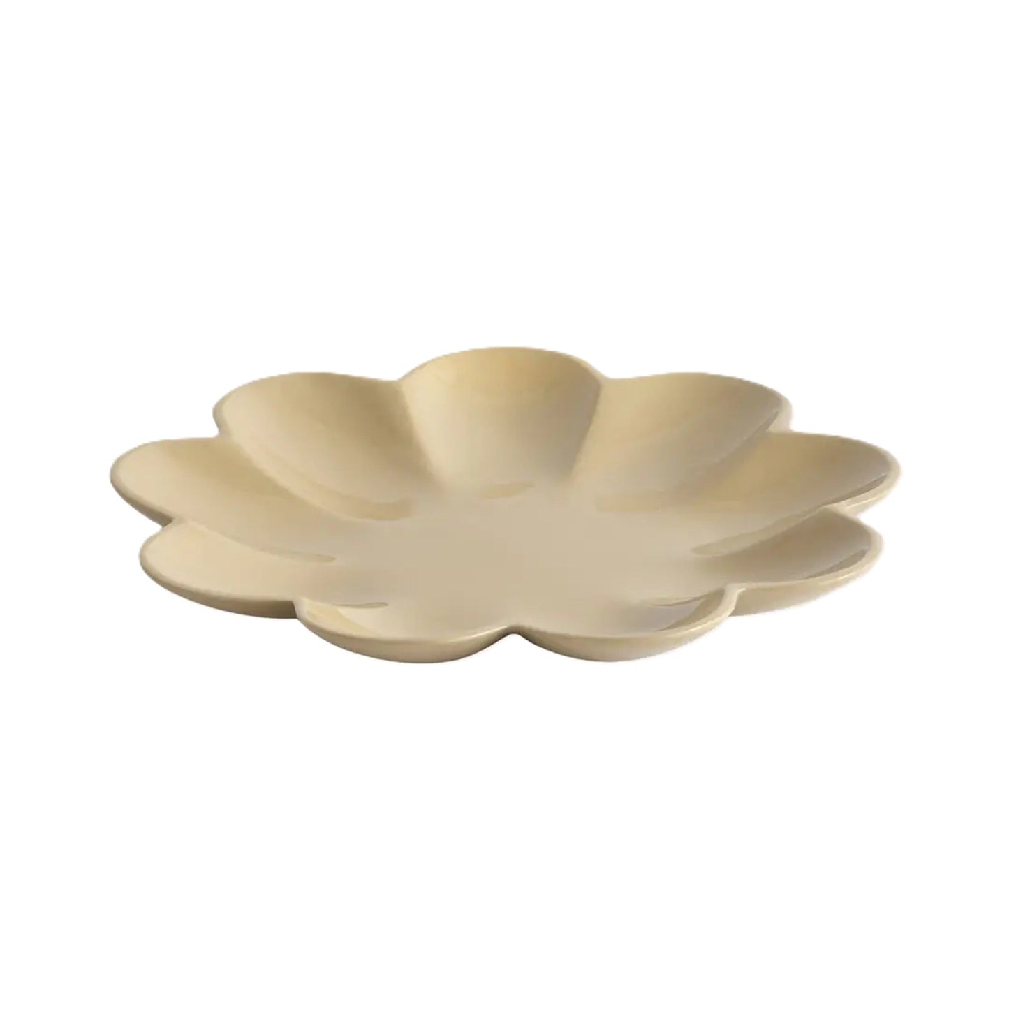 Decorative Petal Tray | Beige | Aluminum