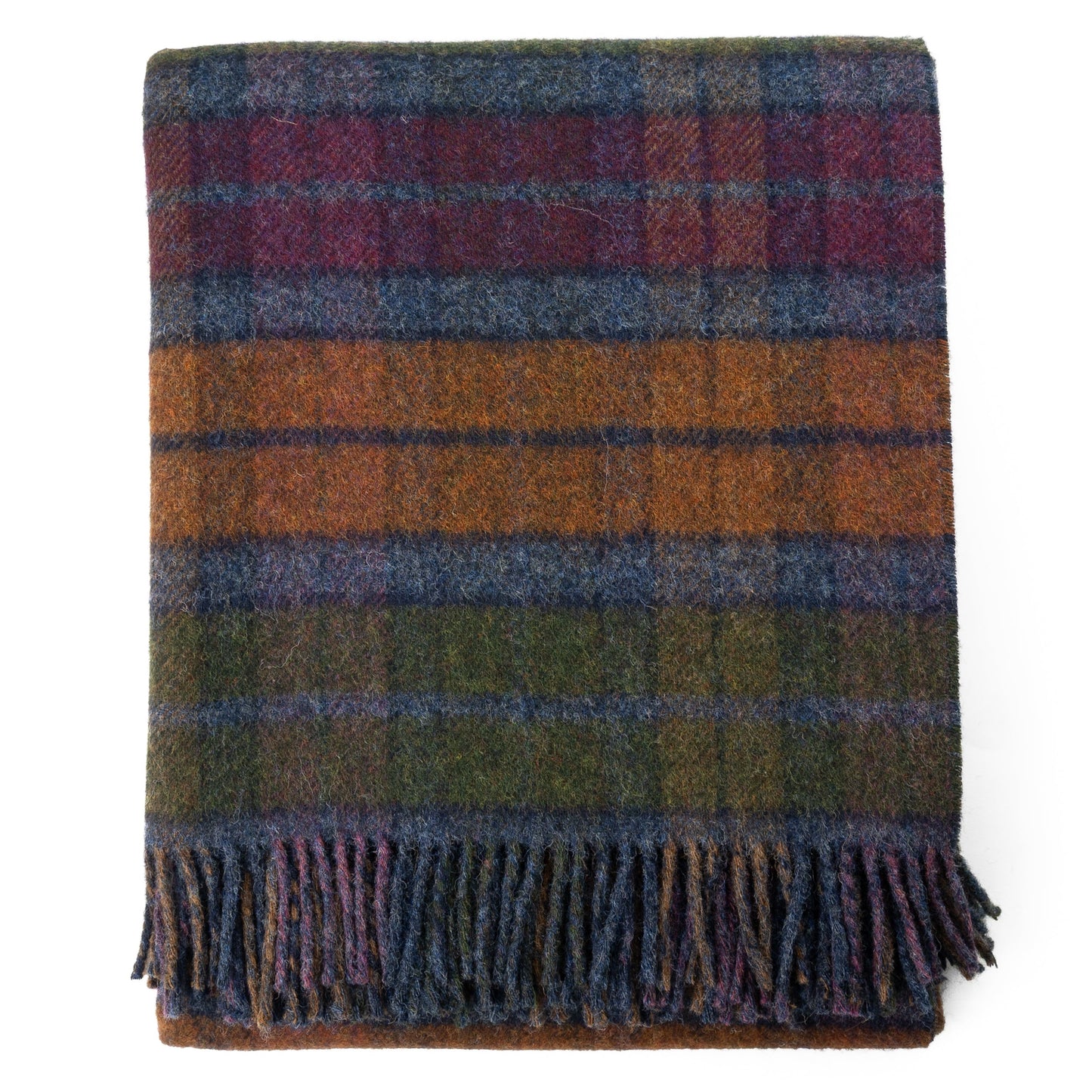 Highland Tweeds Double Cloth Throw (Grey Buchanan)