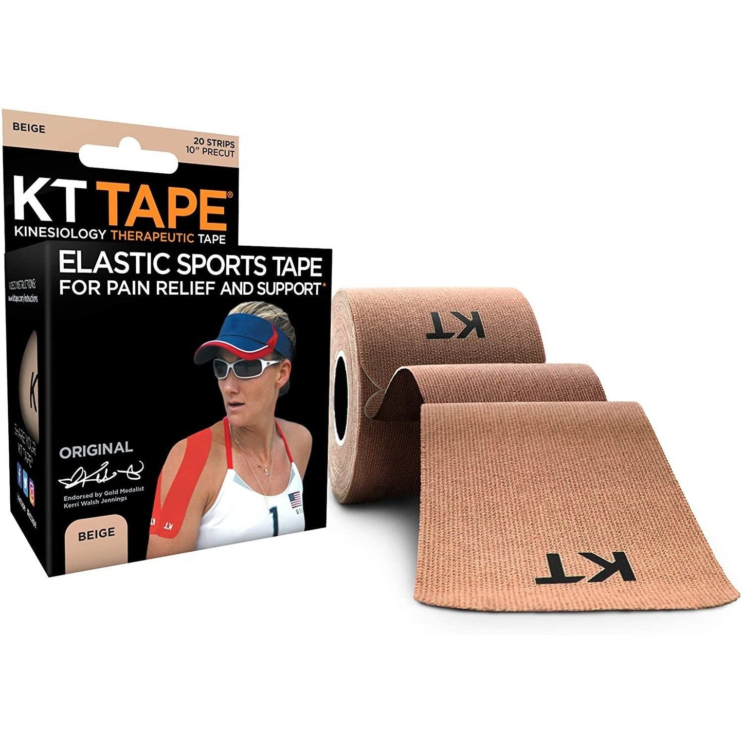 KT Tape Original Cotton Kinesiology Beige
