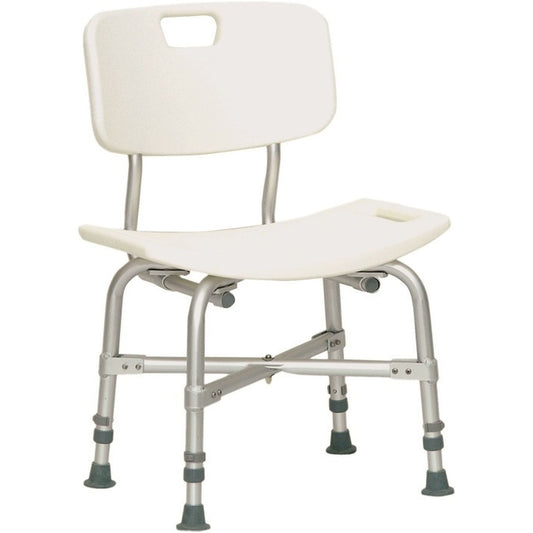 Roscoe Bariatric Shower Chair With Back, 550lb Weight Capacity