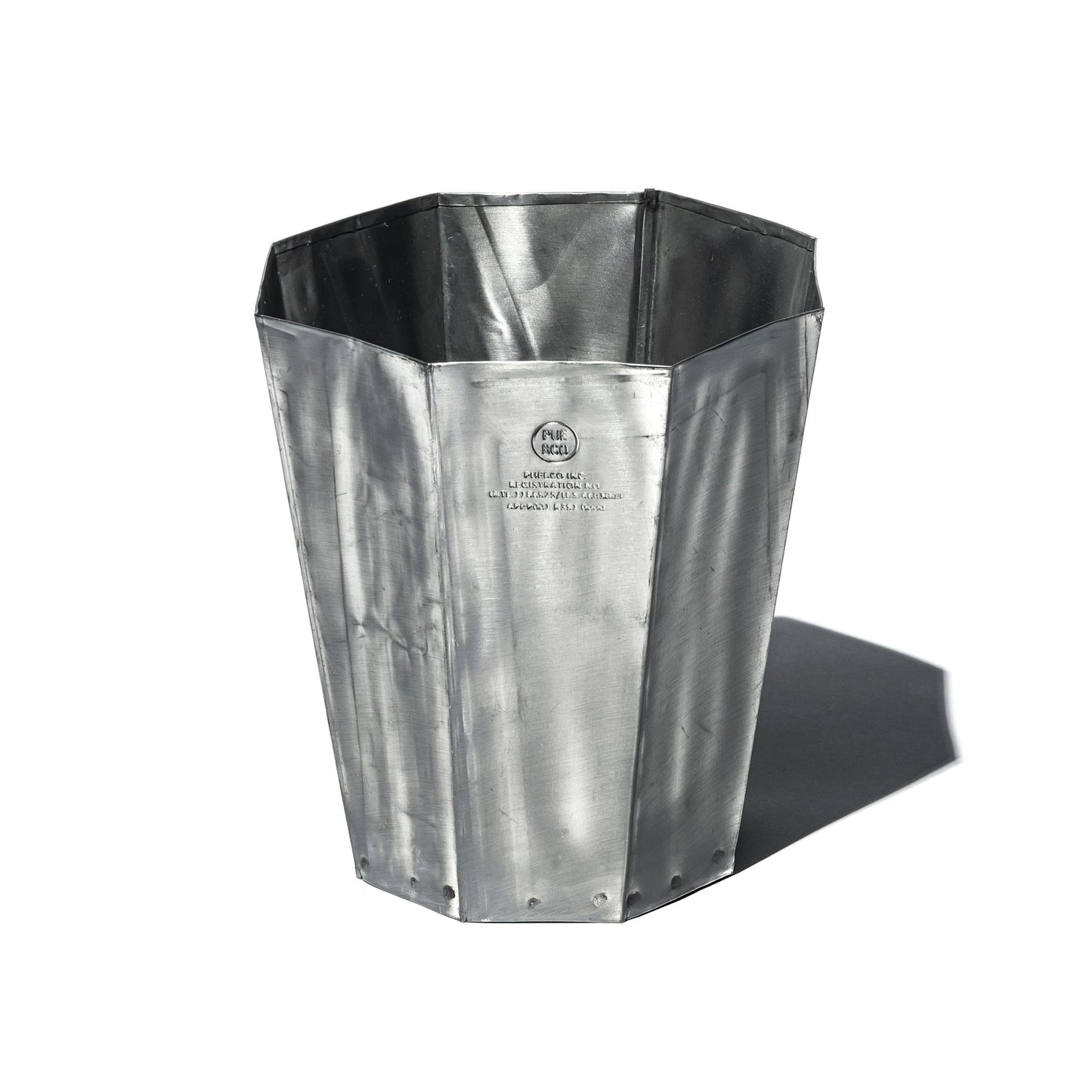 RECYCLED STEEL TRASHCAN