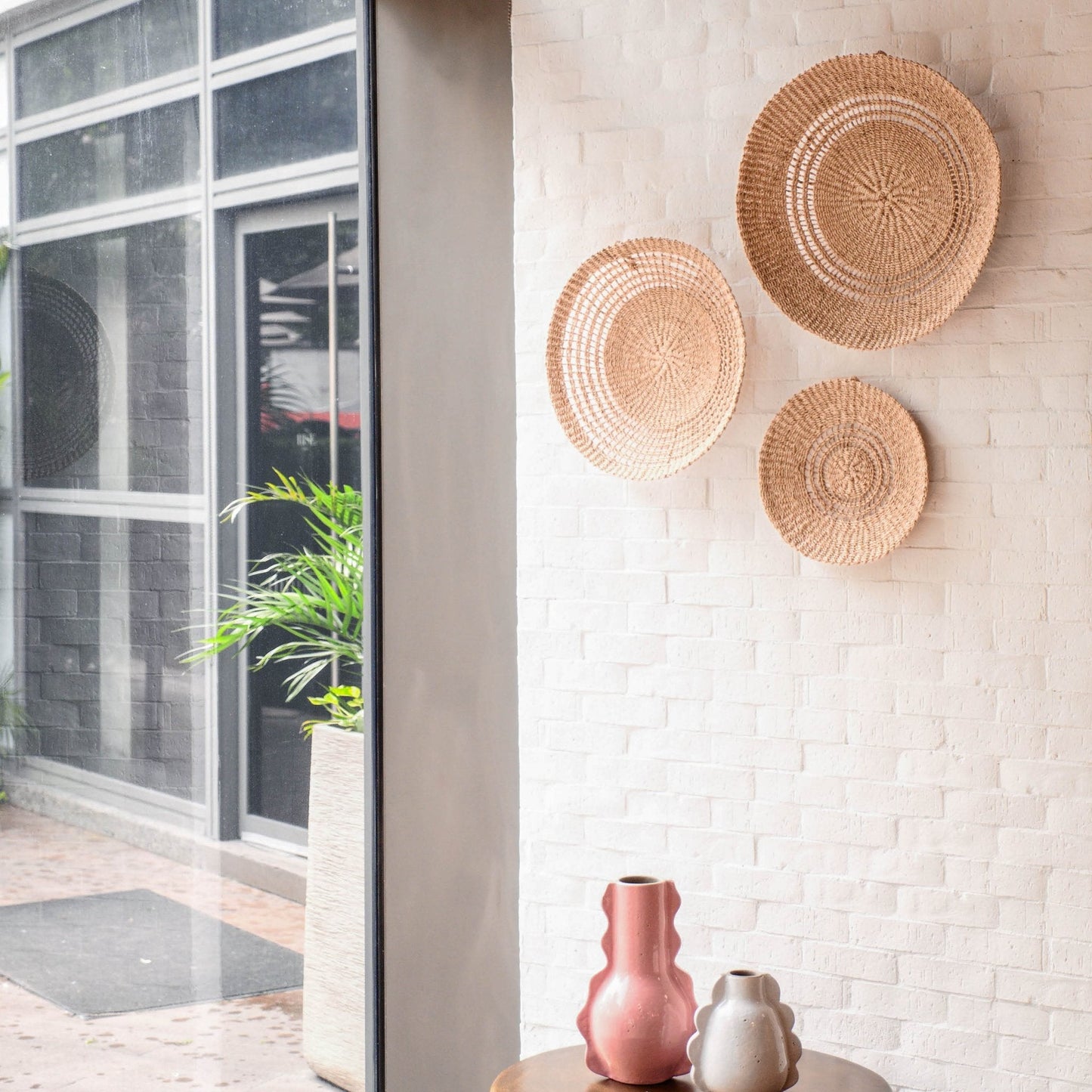 Open Weave Wall Baskets, Large
