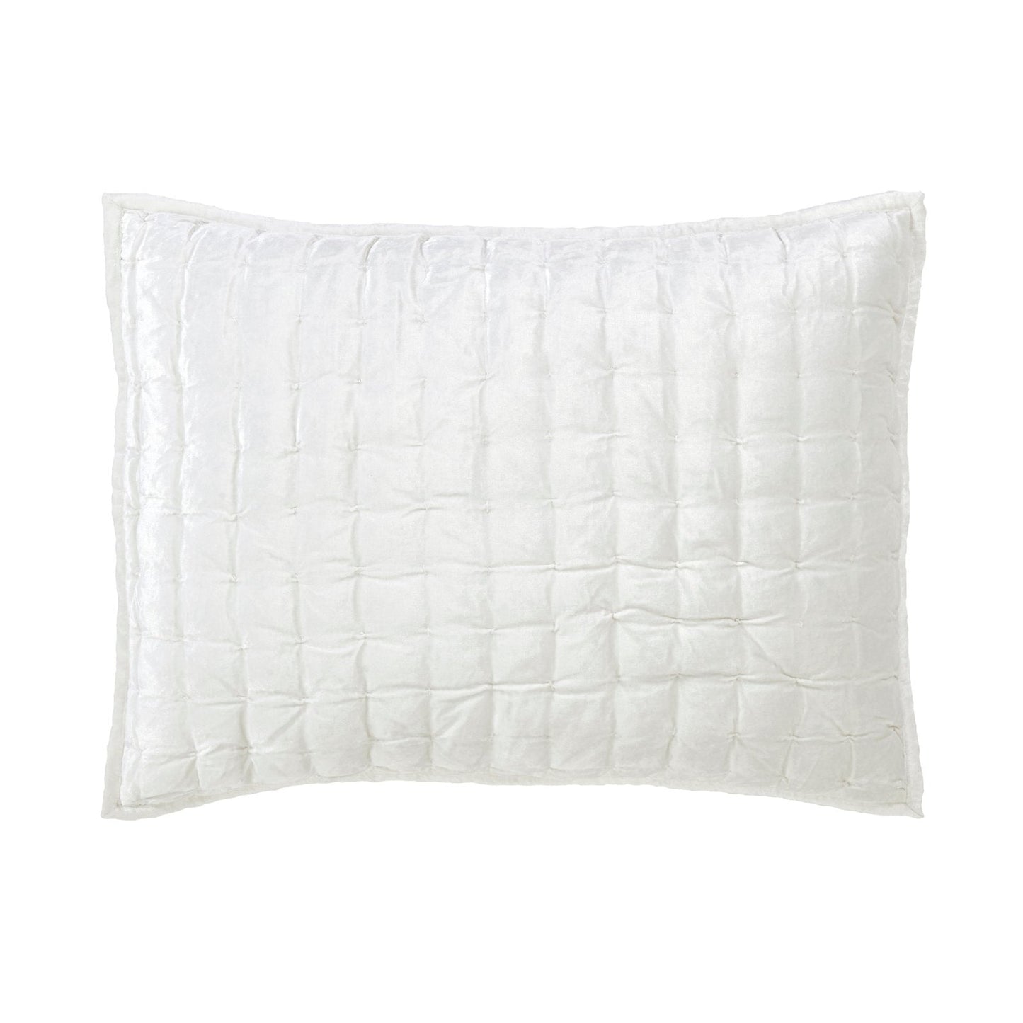 Luna Hand Pinched Velvet Quilt Sham - Clearance