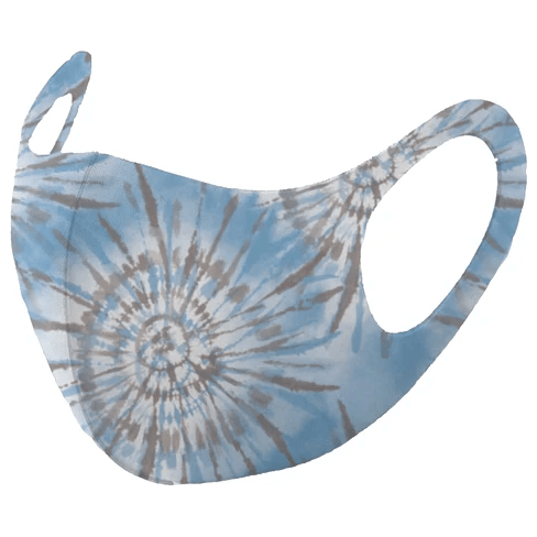 Mask4Aide Reusable Unisex Face Mask Tie Dye Blue & Gray